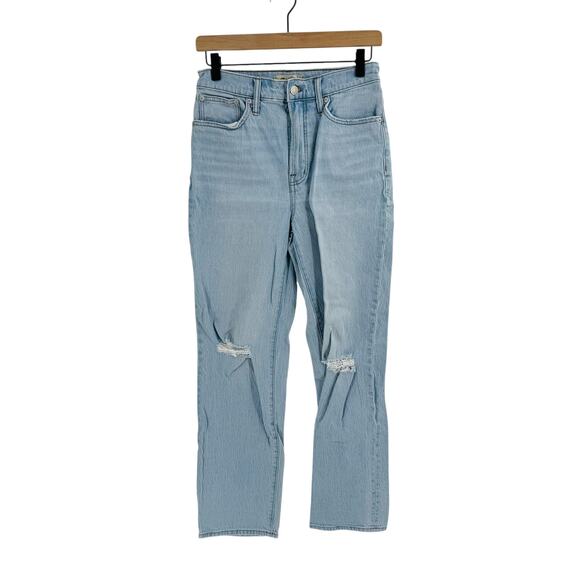 Madewell Light Wash The Perfect Vintage Distressed Jeans Size 26 - Picture 1 of 12